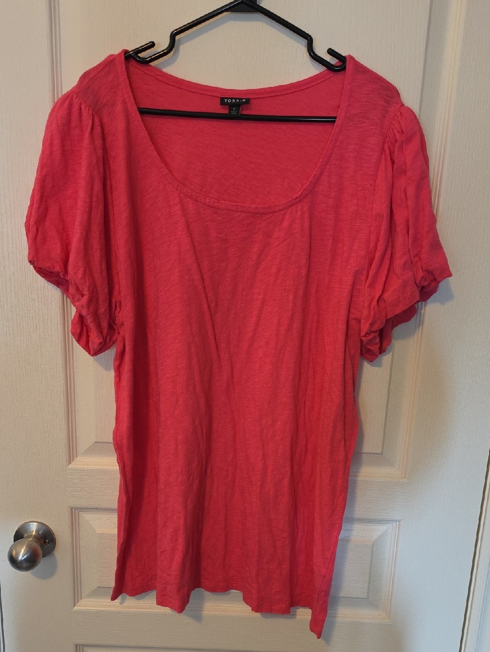 torrid Pink Short Sleeve Scoop Neck Tee